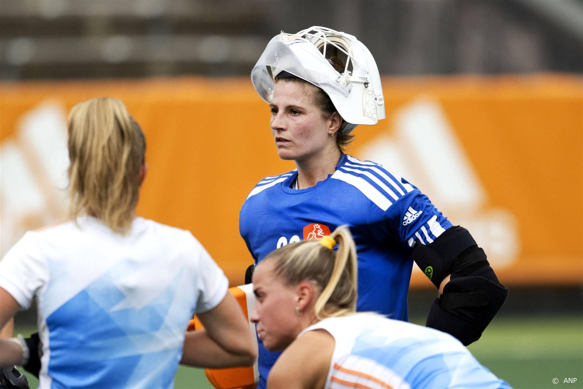 Josine Koning eerste keepster Oranje op EK hockey in Mönchengladbach