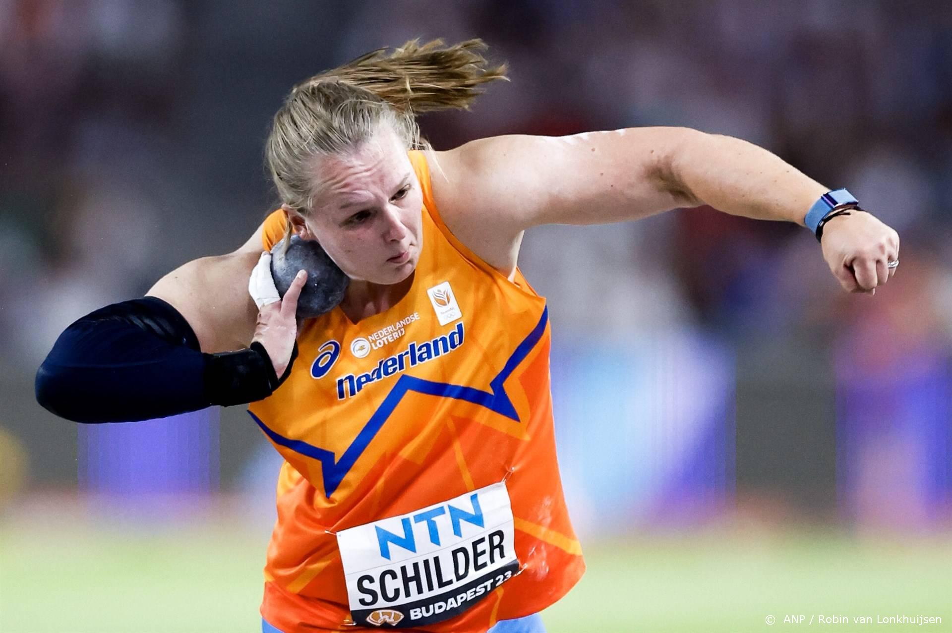 Jessica Schilder grijpt naast medaille bij WK kogelstoten in Boedapest
