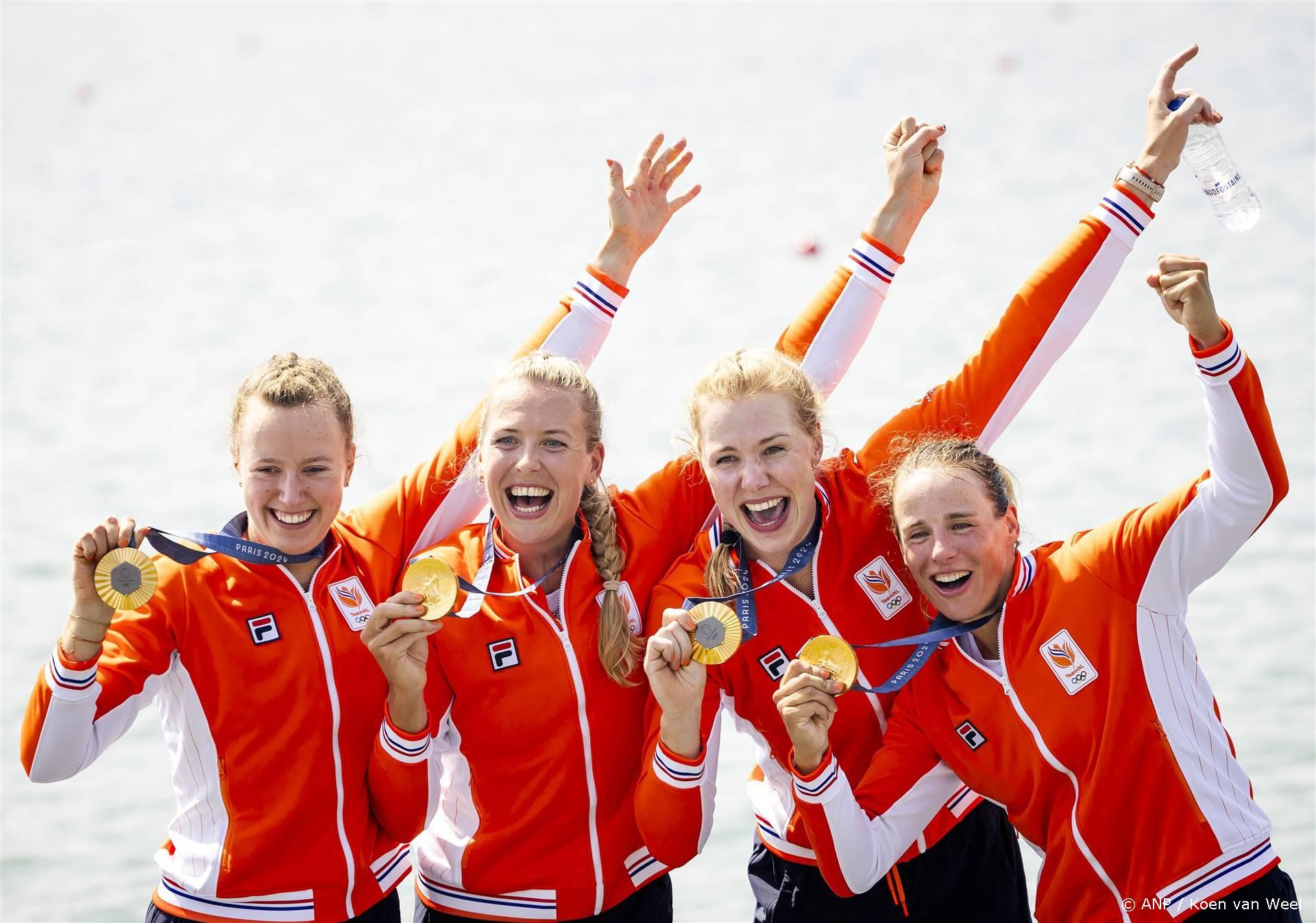 Nederlandse roeiteams pakken twee gouden medailles op Olympische Spelen