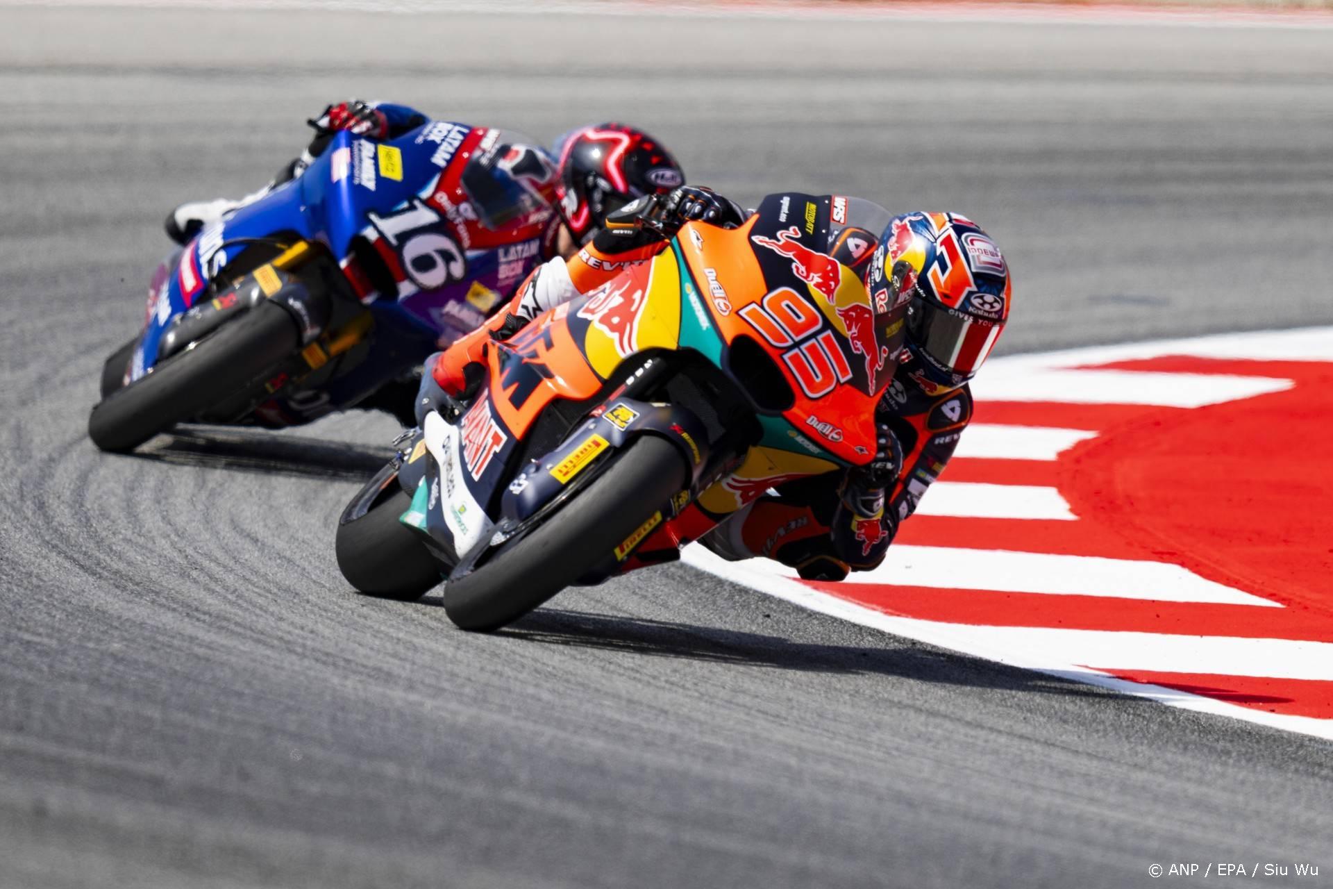 epa12357365 Dutch Moto2 rider Collin Veijer (Red Bull KTM Ajo) during the qualifying sessions held at the Barcelona-Catalonia Circuit in Montmelo, Barcelona, Spain, 06 September 2025. The MotoGP Catalonia Gran Prix will take place 07 September 2025.  EPA/Siu Wu